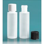 Plastic Bottles Factory - OEM/ODM Custom 2oz Natural HDPE Cylinders with Black Fine Mist Sprayers