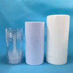 Deodorant Tubes Factory - OEM/ODM Custom White Styrene Twist up Deodorant Tubes with White Screw Lid and Discs