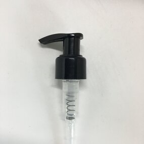 Black Ribbed Skirt Head Lotion Pump Factory - OEM/ODM Custom 24mm Black Ribbed Skirt Head Lotion Pump Twist Locking