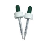 Green Rubber Bulb Glass Dropper Factory - OEM/ODM Custom 1cc Green Long Rubber Bulb White Children Resistant Cap Dropper