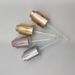 Push Button Glass Dropper Manufacturer - OEM/ODM Custom Cosmetic Push Button Glass Dropper Round Pump Dropper Glass Bottle