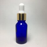 Glass Essential Oil Bottle Factory - OEM/ODM Custom 1oz 30ml Cobalt Blue Glass Essential Oil Bottle with Gold Cap