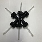 Black Dropper Cap Factory - OEM/ODM Custom Factory-made 28mm Large Black Dropper Cap for Amber Glass Syrup Bottle