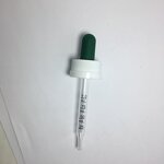 Green Rubber Bulb Glass Dropper Factory - OEM/ODM Custom 1cc Green Long Rubber Bulb White Children Resistant Cap Dropper