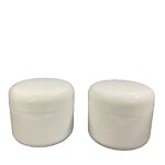 White Double Wall PP Jar Manufacturer - OEM/ODM Custom 120g White Double Wall PP Jar with Plastic Dome Unlined Cap