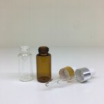 Mini Sample Vials Glass Vial Factory - OEM/ODM Custom 1-5ml Mini Sample Vials Glass Vial with Dropper Essential Oil
