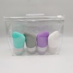 Silicone Travel Container Bottles Factory - OEM/ODM Custom 2oz Squeezable Silicone Travel Container Bottles Set