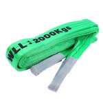 Flat Webbing Sling Manufacturer - 2000KG PES Polyester with Reinforce Eyes