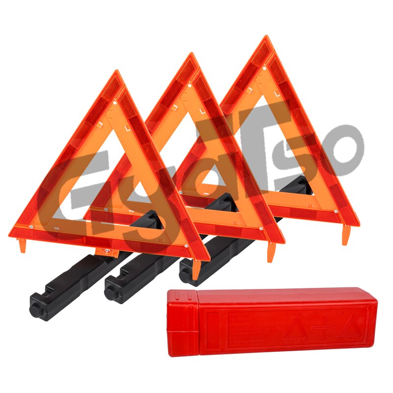 Road Safety Triangles Kit Manufacturer - 3 Pack Dot Approved Foldable Reflective