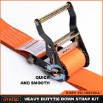 Wheel Chock Kit Manufacturer - Orange Heavy Duty Trailer Strap Tie-down System