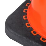 Traffic Safety Cone Manufacturer - PVC with Black Weighted Base for Road