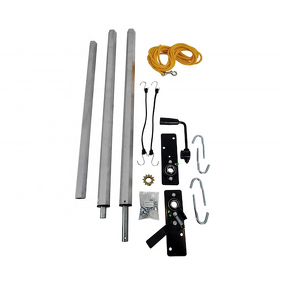 Tarp Roller Manufacturer - Manual Hand Crank Cab Level with Lock Lever