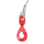 Self-Locking Swivel Hook Manufacturer - Steel Winch Cable Wire Rope Accessory