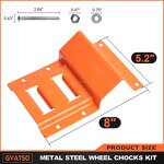 Wheel Chock Kit Manufacturer - Orange Heavy Duty Trailer Strap Tie-down System