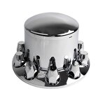 Combo Kit Manufacturer - 33mm Chrome Dome Threaded Nut Cover for Trucks