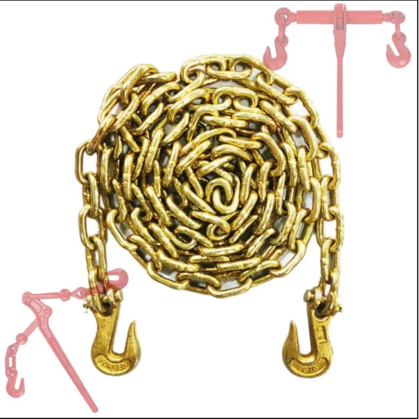 Ratchet Chain Binder Manufacturer - 3/8'' 5/16" G70 with Clevis Grab Hooks