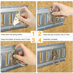 E Track Manufacturer - 10' Horizontal Galvanized Steel Logistic Tie Down Rail