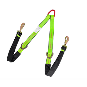 Axle V-Bridle Strap Manufacturer - Heavy Duty with Snap Hooks D Ring Middle