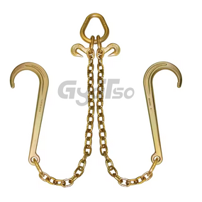 Tow Chain Manufacturer - Grade 70 5/16\" with J Hooks for V-Chain Bridle