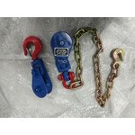 Snatch Block Manufacturer - 4 Ton with Hook and Shackle 4.5\" Sheave