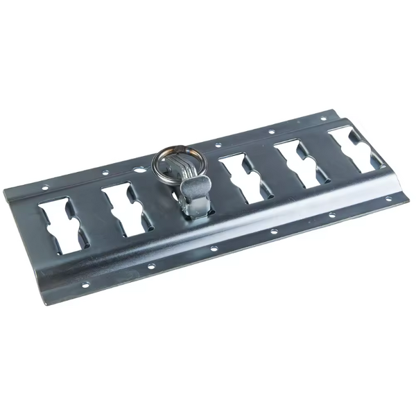 E-Track Rails Manufacturer - 5FT Powder-Coat Black Horizontal Galvanized