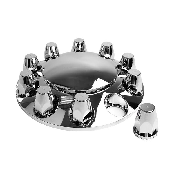 Combo Kit Manufacturer - 33mm Chrome Dome Threaded Nut Cover for Trucks