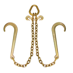 Hoist Chain Manufacturer - Galvanized G80 Lashing Chain with J Hooks