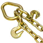 V Bridle Chain Manufacturer - GYATSO G80 5/16\"X2 FT with J Hooks Grab Hooks