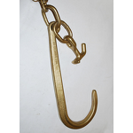 Hoist Chain Manufacturer - Galvanized G80 Lashing Chain with J Hooks