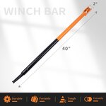 Winch Bar Manufacturer - High Strength Painted Standard 40\" Square Head