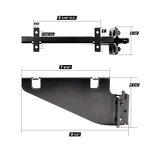 E-Track Shelf Brackets Manufacturer - Black Coated Fixed for Van Truck