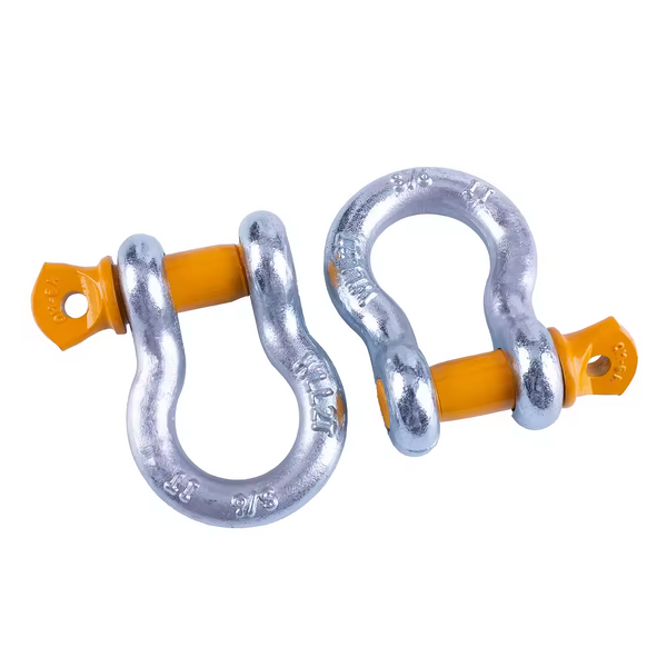 Bow Shackle Manufacturer - 2T 1/2\" 13mm Galvanized with Yellow Pin