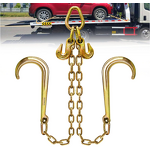 Hoist Chain Manufacturer - Galvanized G80 Lashing Chain with J Hooks