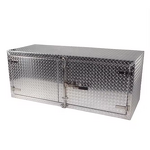 Truck Tool Box Manufacturer - Aluminum Underbody Diamond Plate with Paddle Lock