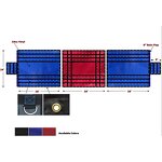 Flatbed Truck Cover Manufacturer - 18' X 24' 18oz Black PVC Coated Steel Tarp