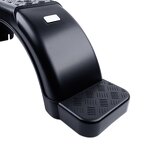 Trailer Fenders Manufacturer - Single Axle Black Plastic with Top Side Steps