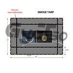 Flatbed Truck Cover Manufacturer - 24' X 18' 14OZ PVC Coated Red Nylon Tarp