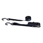 Battery Tie Down Manufacturer - Black Ratchet Straps with S Hook