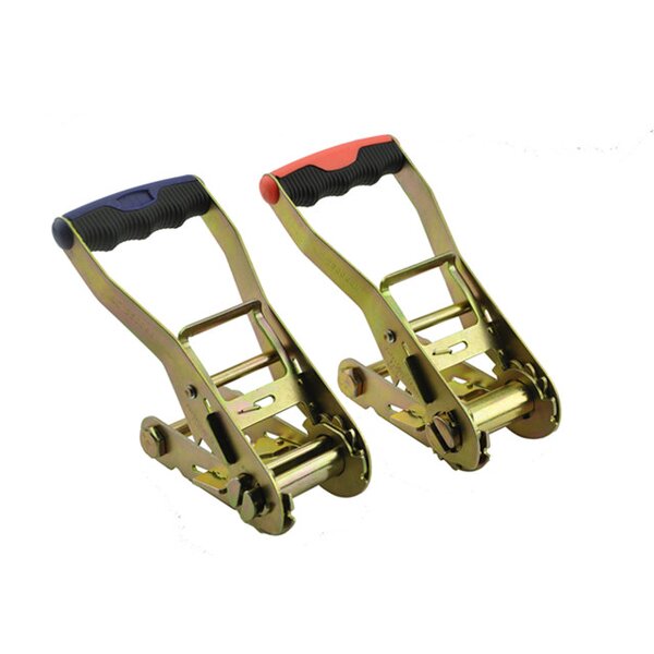 Ratchet Buckle Manufacturer - OEM Custom 50mm with Blue/Red Handle