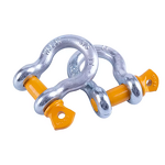 Bow Shackle Manufacturer - 2T 1/2\" 13mm Galvanized with Yellow Pin