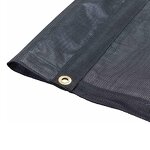 Dump Truck Cover Manufacturer - 10oz Black PVC Coated Woven Mesh Tarp