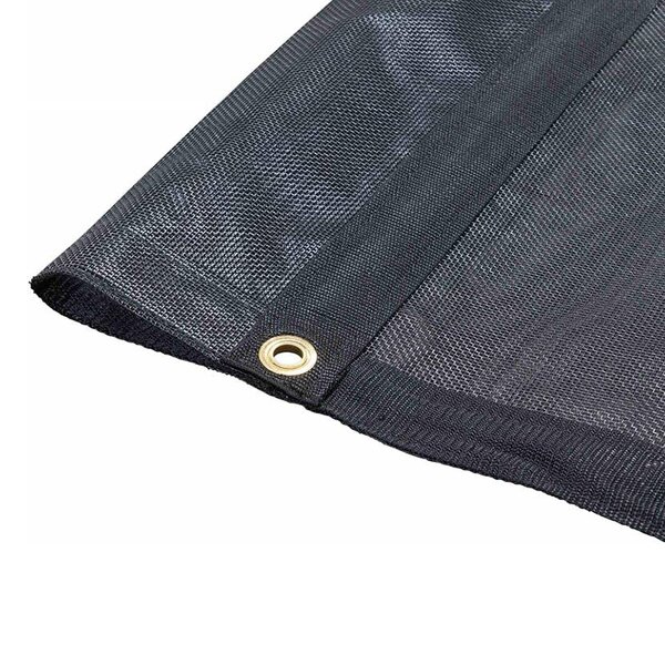 Dump Truck Cover Manufacturer - 10oz Black PVC Coated Woven Mesh Tarp