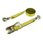 Ratchet Tie Down Strap Manufacturer - 2 Inch Yellow with Slip Hook for Winch