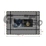 Flatbed Truck Cover Manufacturer - 10' X 12' 14OZ PVC Vinyl Coated Red Tarp