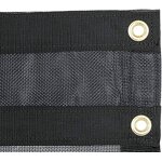 Dump Truck Cover Manufacturer - 10oz Black PVC Coated Woven Mesh Tarp