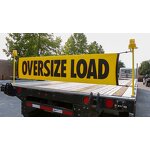 Oversize Load Banner Manufacturer - 18\" X 84\" Reversible with Bungees
