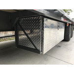 Truck Tool Box Manufacturer - Aluminum Underbody Diamond Plate with Paddle Lock