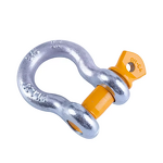 Bow Shackle Manufacturer - 2T 1/2\" 13mm Galvanized with Yellow Pin