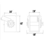 Winch Manufacturer - Left-Handed Standard with Ratchet Buckles