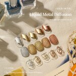 Watercolor Metallic Marble Blending Liquid Factory - OEM/ODM Custom Wholesale 15 Colors Nail Polish Watercolor Metallic Marble Blending Liquid